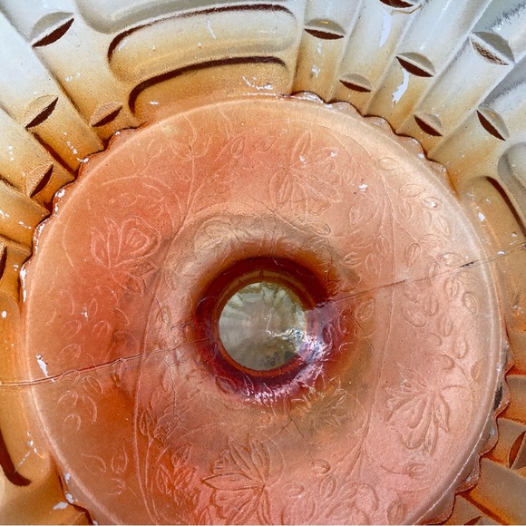 Jeanette Glass amberina pedestal bowl - Picture 9 of 10